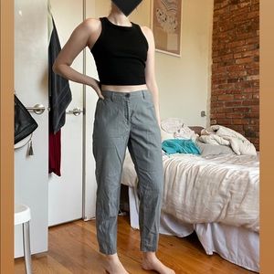 Uniqlo linen straight leg pants